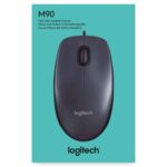 Logitech Wired Mouse M90 Black USB